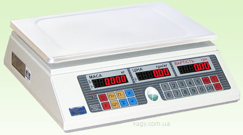 Электронные весы торговые на аккумуляторах ВТА-60/15-6-А, ВТА-60/30-6-А. Оборудованы светодиодным индикатором.