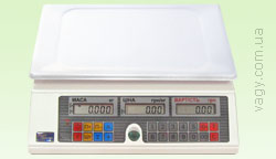 Электронные весы торговые ВТА-60/15-6-А, ВТА-60/30-6-А. Вид спереди.
